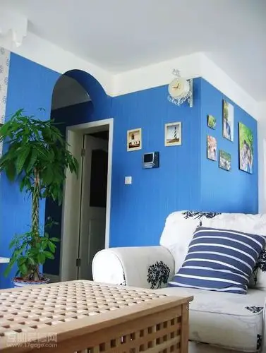 小夫妇巧手装扮 85平清凉天蓝色婚房