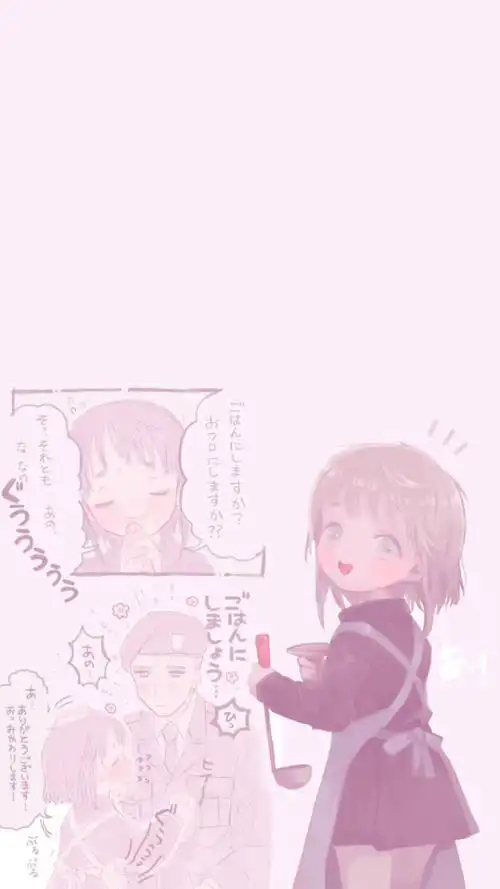 粉色卡通少女系高清手机壁纸图片