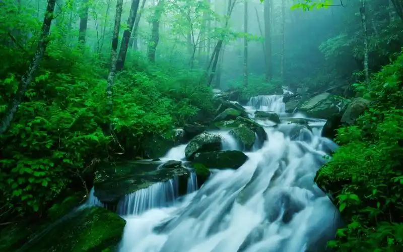 高山流水桌面壁纸下载《鼠标右键另存为本地》