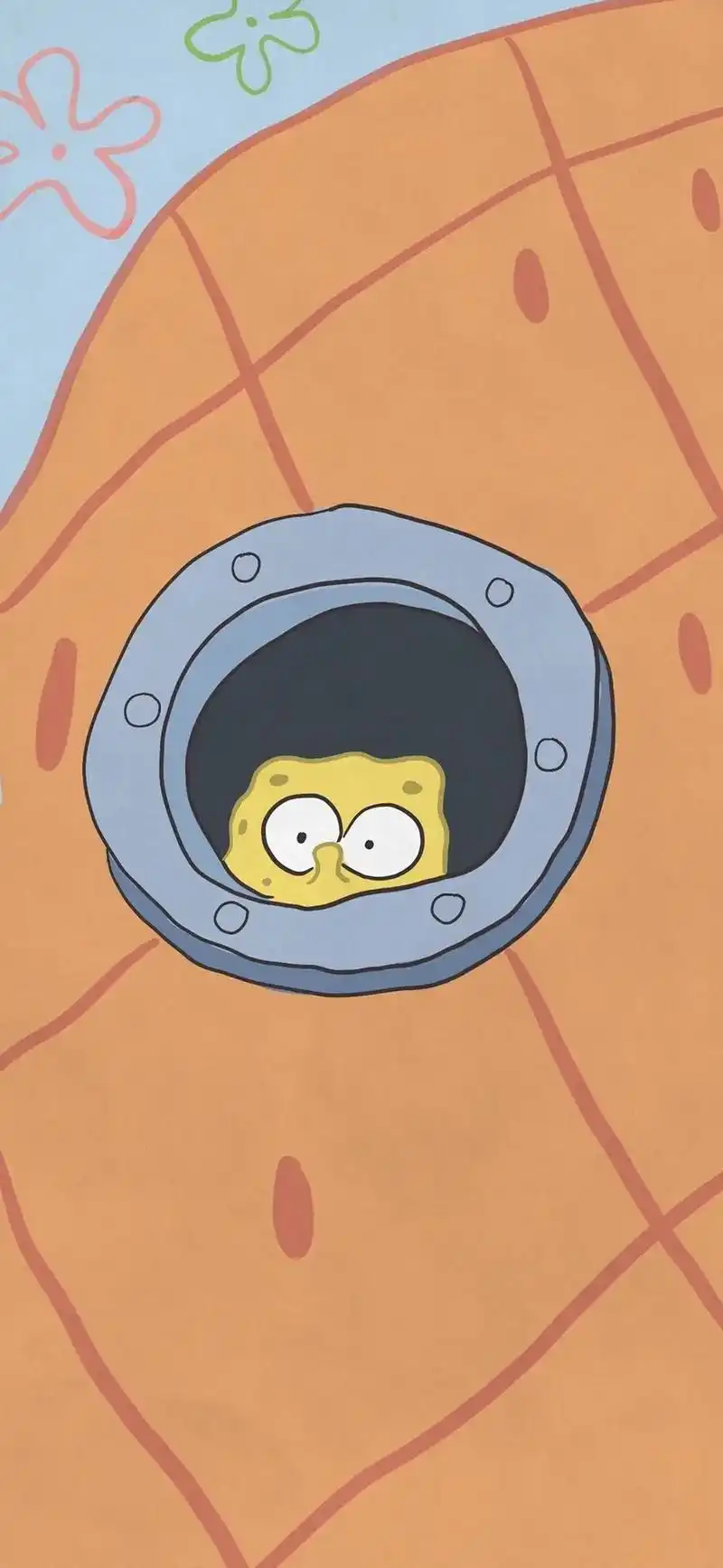 可爱背景图 #卡通壁纸 海绵宝宝的快乐谁不想拥有#海绵宝宝 - 抖音