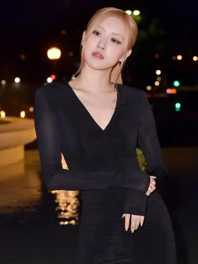 rose朴彩英|一身黑裙 黑丝,真的性感又高级