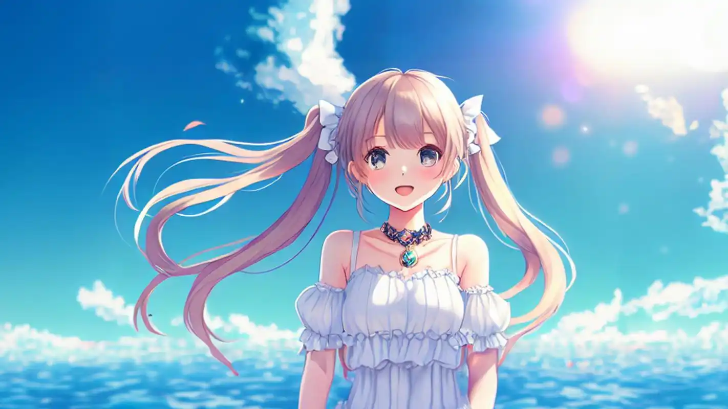 可爱唯美,双马尾#二次元少女# 二次元少女