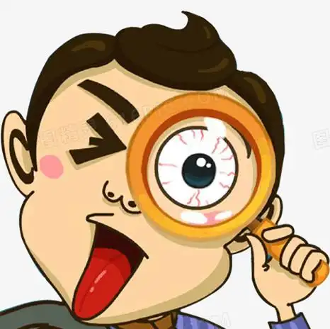 放大镜男孩剪影卡通小男孩一组儿童人物手拿放大镜观察研学合集元素p