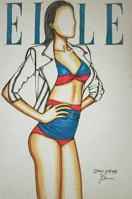 那些年手绘过的时尚杂志封面