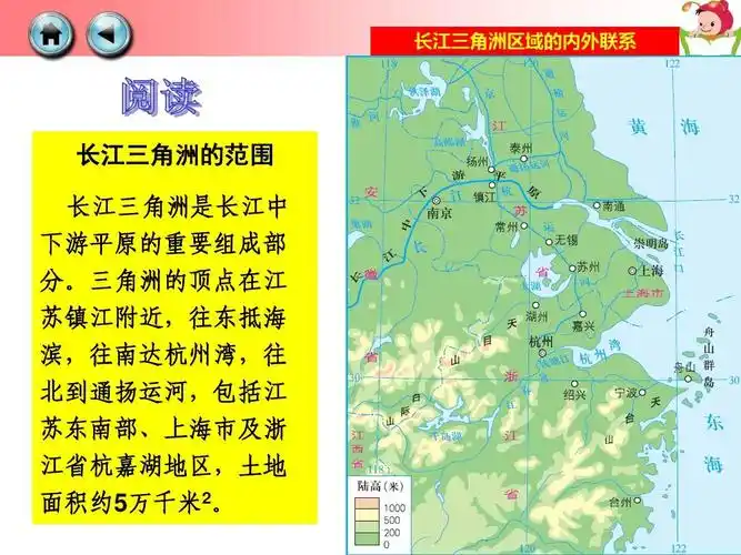 新湘教版八年级地理下册第七单元第四节《长江三角洲区域的内外联系》