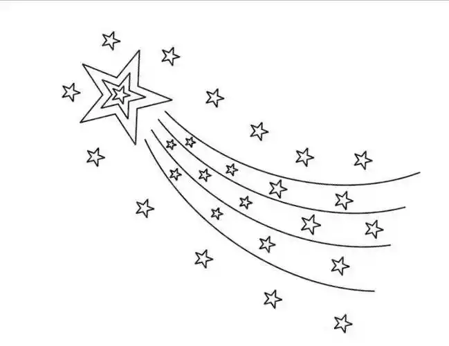 流星简笔画 流星简笔画图片