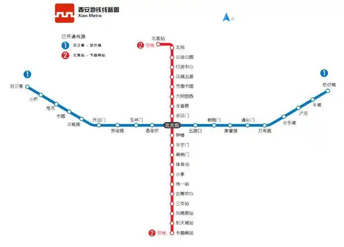 地铁2号线 地铁3号线 西安地铁1号线公交车路线 轨道交通 运行时间
