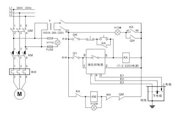 冷压机电气原理图和接线图
