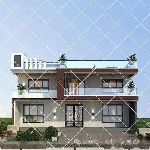 精选50款二层现代风农村自建别墅,设计感十足潮流前卫,都是年轻人喜爱