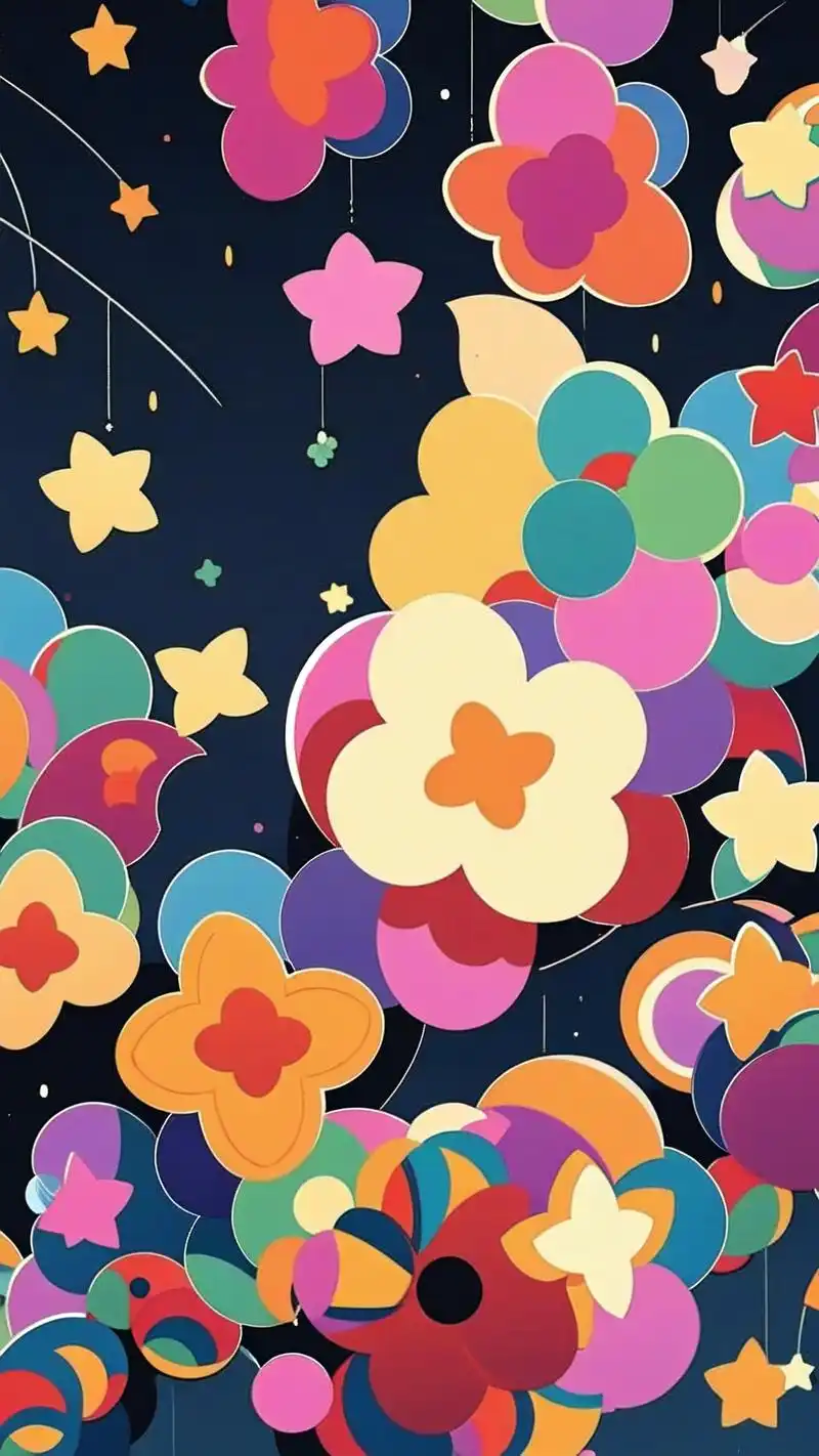 78简约星星壁纸,点亮你的手机桌面95 99分享一组简约风格的星星