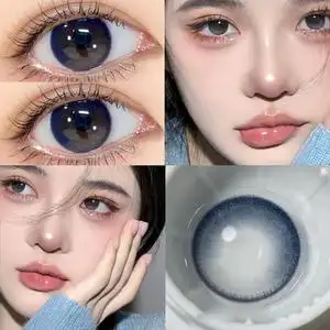 hangee冰宝石蓝色美瞳小直径大混血蓝隐形近视眼镜官网旗舰店正品