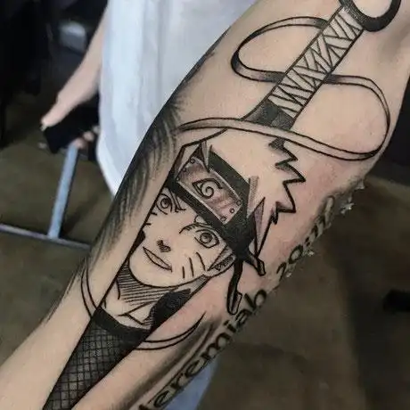 40张火影忍者中的漩涡鸣人纹身图案