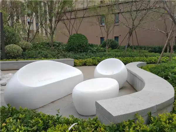 河南玻璃钢雕塑座椅花器类