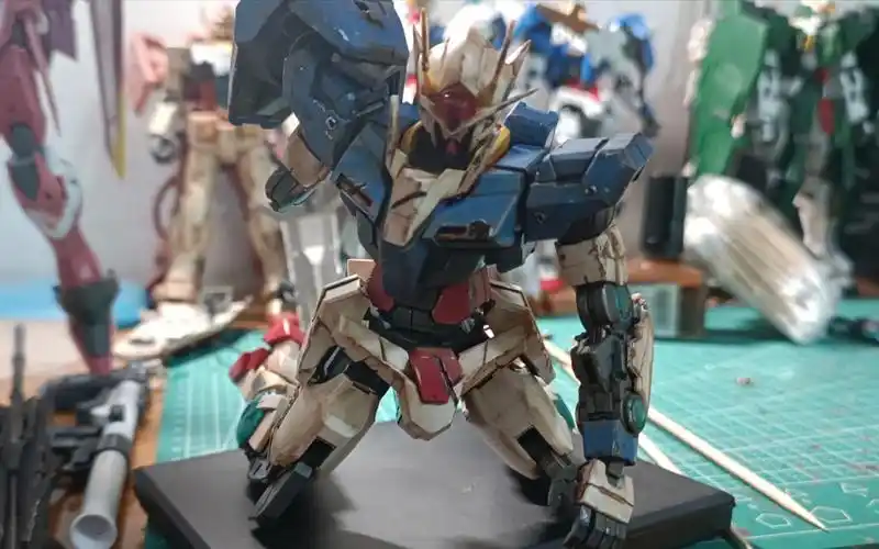 活动作品高达00花海战损制作