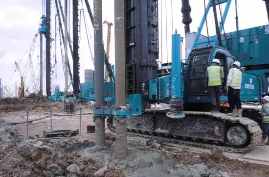 山河智能双轴钻机新加坡施工获赞