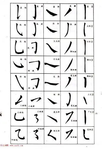 中小学生书法教材:楷书入门永字八法习字帖(14)