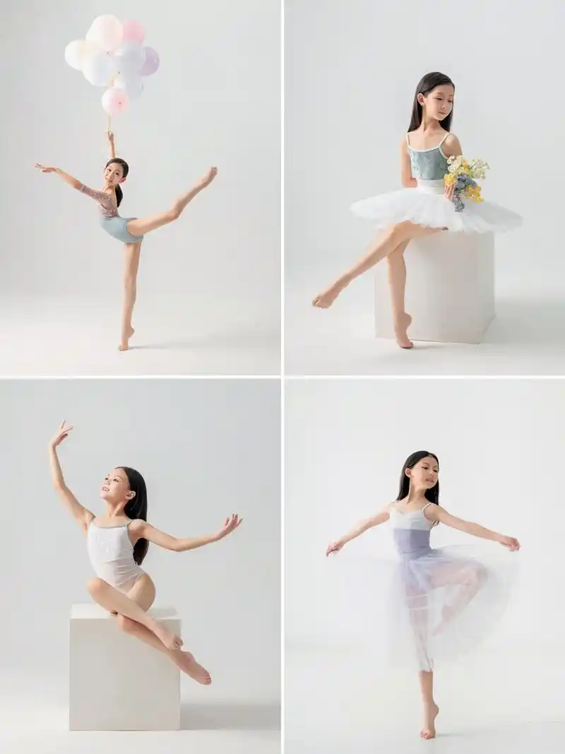 少儿舞蹈写真-唯美舞姿,收藏这一篇就够了 跳芭蕾舞的小女孩们,在给