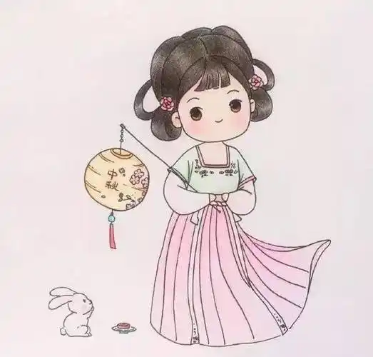 彩铅画教程 | 超可爱简单的唯美古风人物_步骤_版权_网络