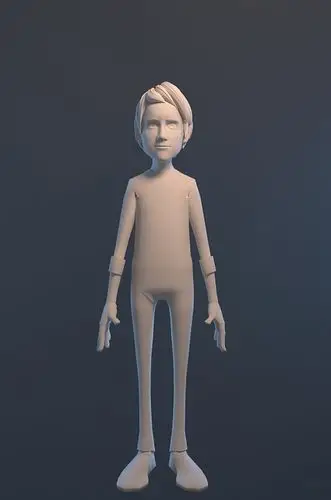 三维模型 卡通角色 3d建模影视动画 片头制作卡通男孩