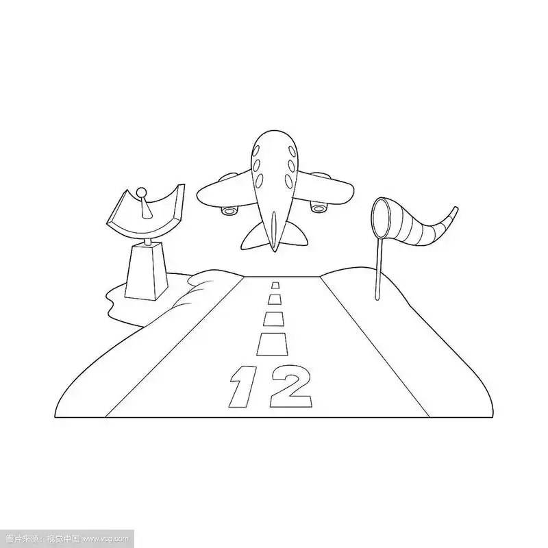 跑道图标轮廓样式