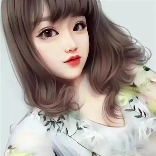 五官精致端庄大气成熟手绘女生头像图片