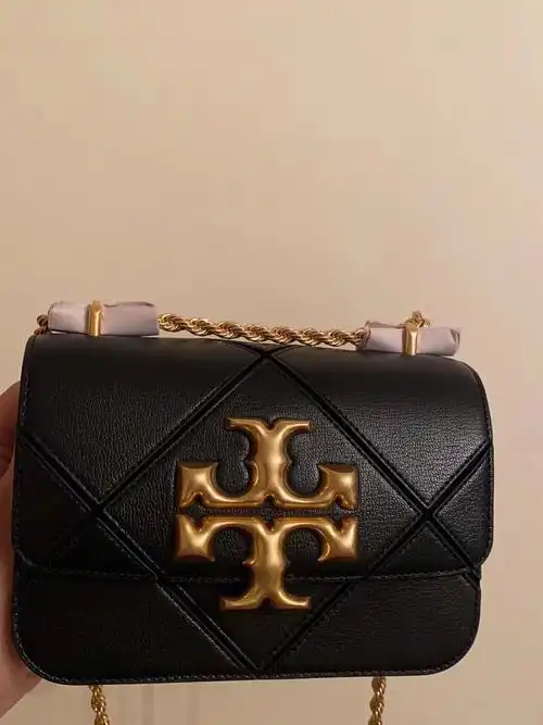 toryburch黑色eleanor系列链条包