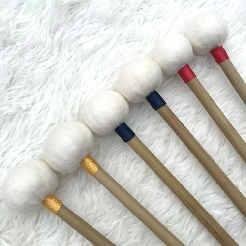 诗享定音鼓槌尼单节竹杆毛毡头定音鼓槌职业练习架子鼓毛毡大鼓锤