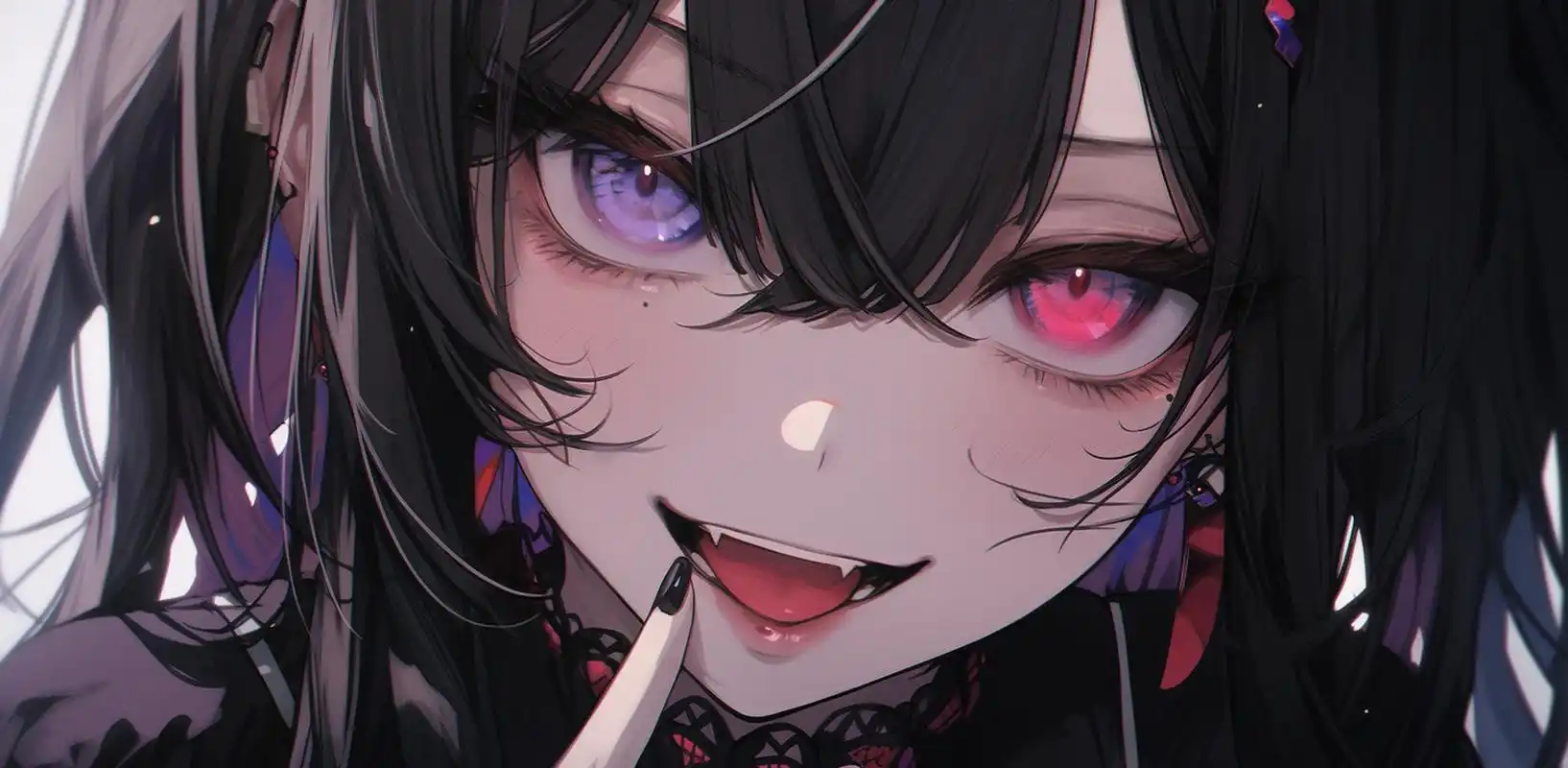 异瞳病娇少女 ai画师:おにぎらずまる#二次元美图# #我爱二次元# #二