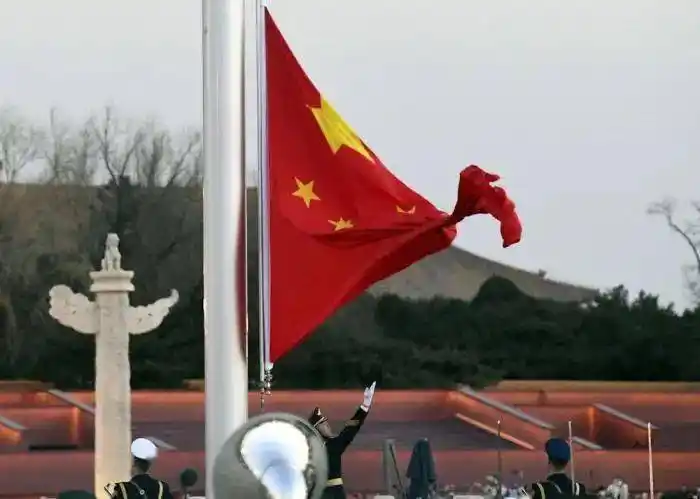 2021年,开始了.新征程,让我们再出发.中国人民解放军仪仗队