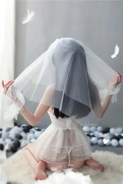 情趣内衣甜美新娘装制服蕾丝清纯白色贝壳婚纱性感透明公主套装