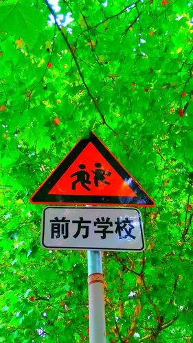 前方是学校