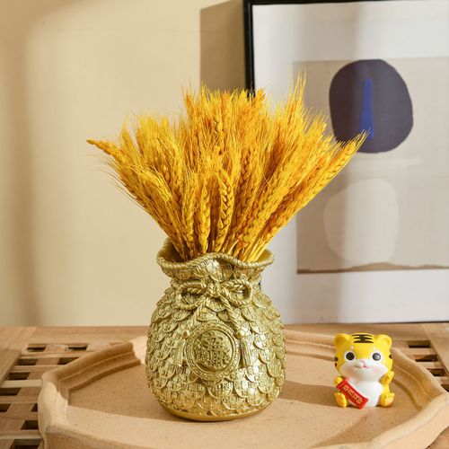 大麦花束好寓意黄金麦穗干花摆件客厅电视柜摆设店铺装饰开业大卖