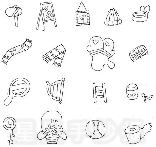 生活用品简笔画超简单的生活小素材简笔画幼儿常见生活用品简笔画超