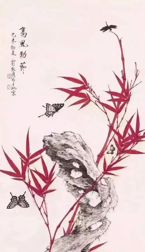 工笔画竹子工笔画竹子图片大全