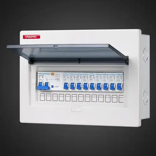 二居室 塑面强电箱 13回路配电箱 套装家用 照明 空气开关盒 暗