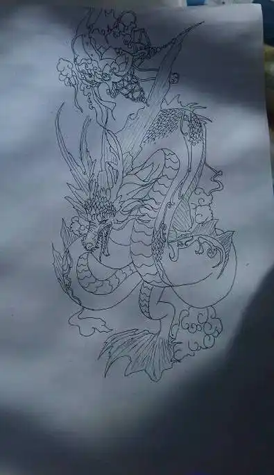 青龙的简笔画 青龙的简笔画霸气