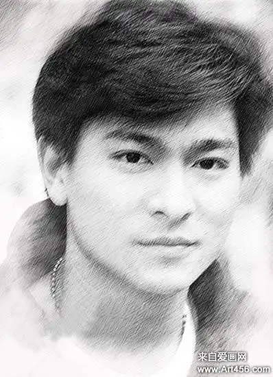 一组刘德华素描头像欣赏