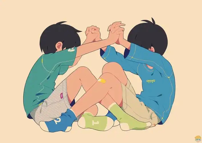 兄弟姐妹插画图片壁纸