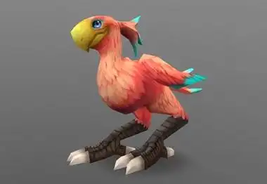 巨鸟兽 带完整动画 ,史前怪鸟 卡通大鸟 巨鸟