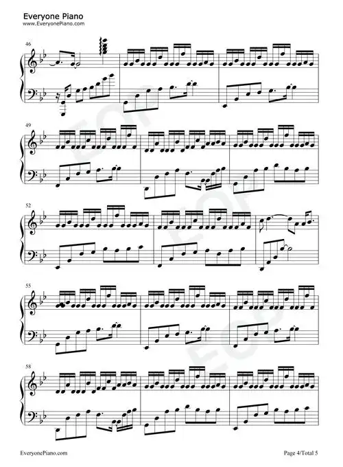 刺客-月影沉沉危伏层层竹林深深寒风阵阵-抖音五线谱预览4-钢琴谱文件