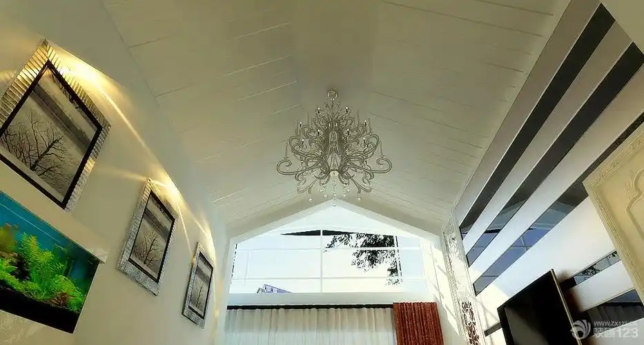 天花板吊顶简约吊灯效果图欣赏