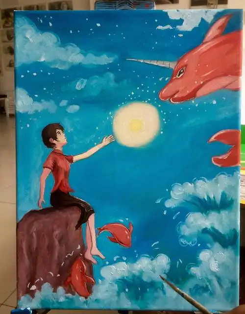 大鱼海棠.|纯艺术|绘画|手绘自己的世界_原创作品-站酷zcool