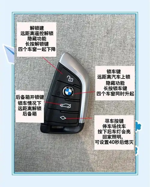 宝马钥匙功能详解🔑新手必看