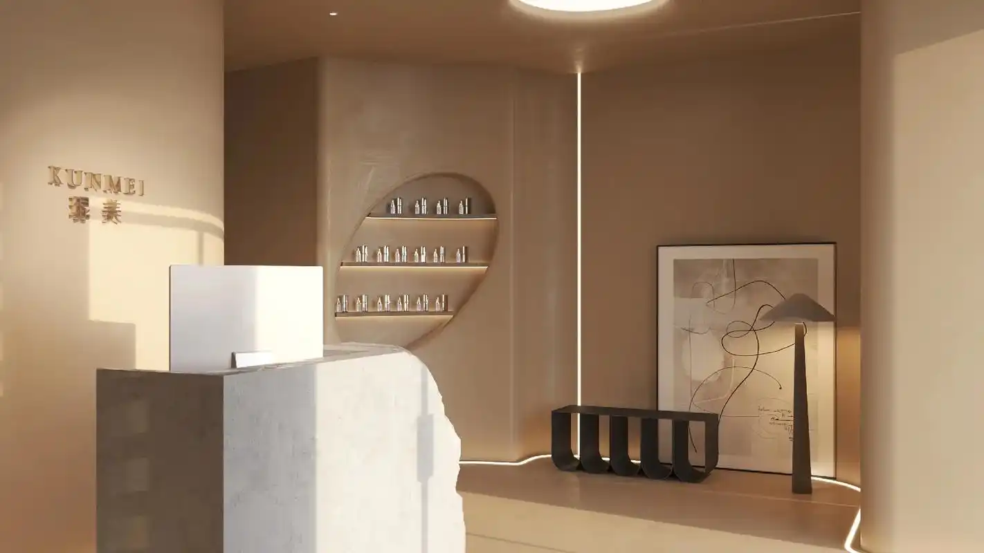 美容院大厅美容室咨询室设计