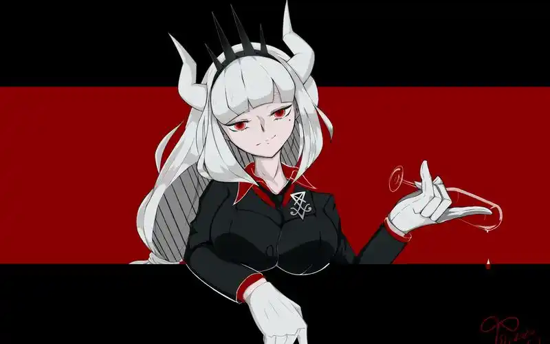 (板绘)疯狂摇杯子然后把酒摇没了的路西法就是萌啦