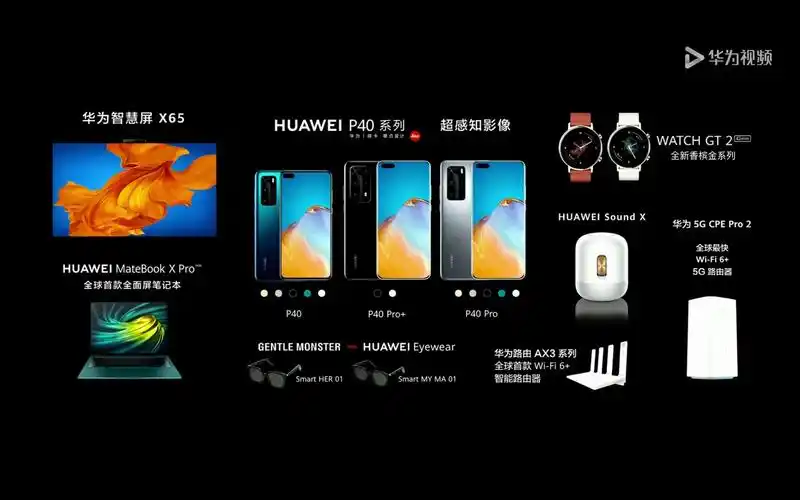 华为p40发布会全部价格公布!