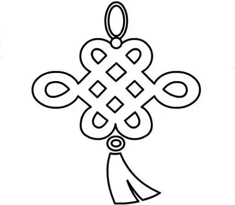 中国结怎么画简单中国结简笔画图片步骤