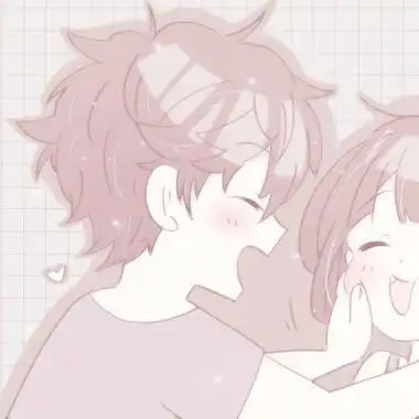 情头像情侣双人两张动漫可爱 神仙爱情可爱又甜蜜