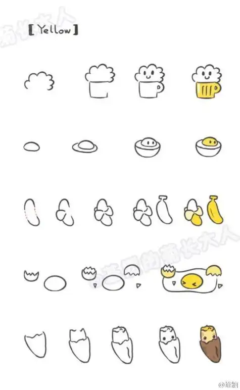 简笔画可爱图案可爱简笔画小图案