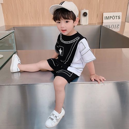 男宝宝夏装套装1男孩潮童装2岁男童短袖帅气3小儿童夏季婴儿衣服4